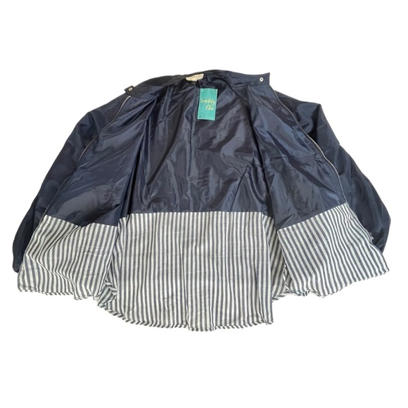 Promesa Bomber Jacket Pinstripe Shirttail Hem Womens Size L - NWT - Picture 6 of 10